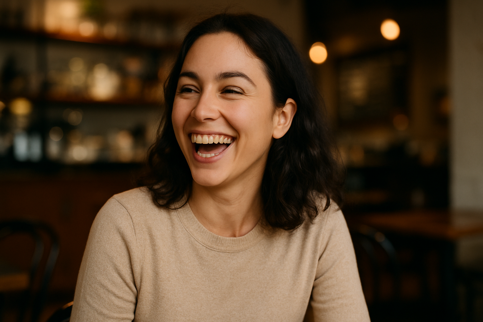 Spontaneous candid photo