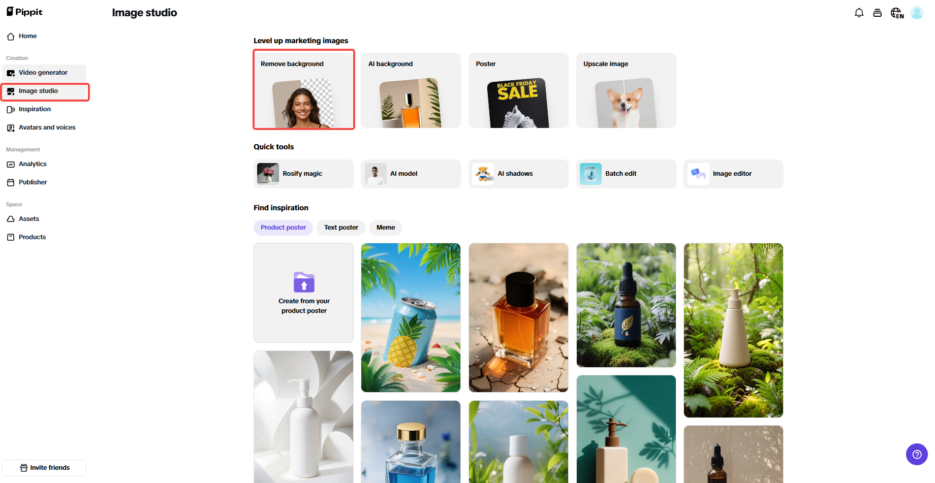 AI background remover