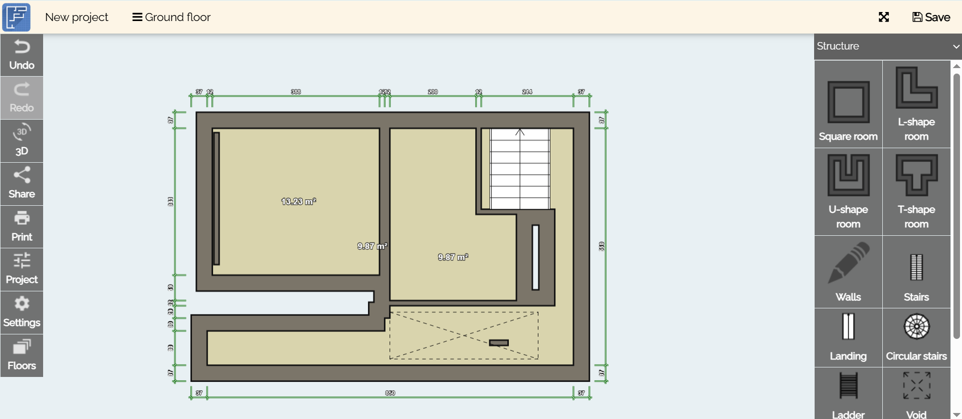 Floor Plan Creator - a floor plan generator