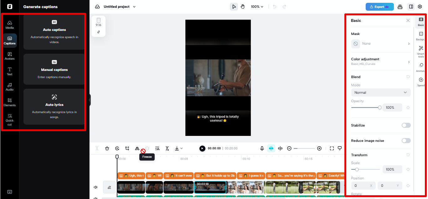 Pippit video editor