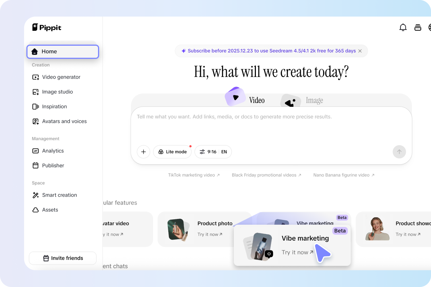Enter a product URL or upload materials