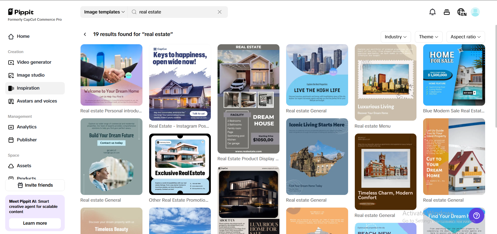 Customizable poster templates