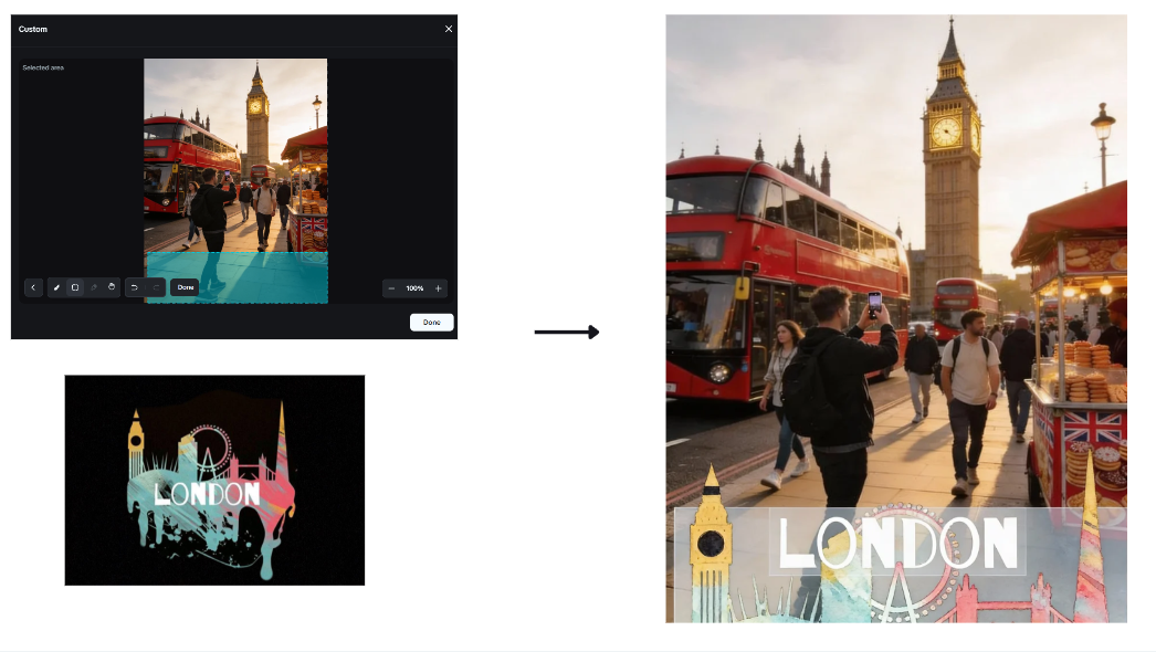 Interactive editing feature in Dreamina