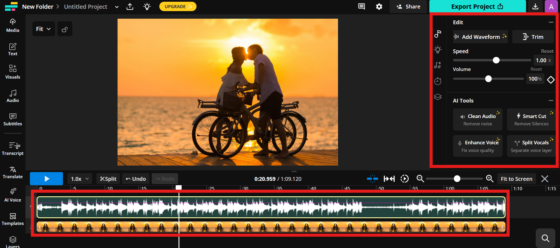 Edit and sync audio