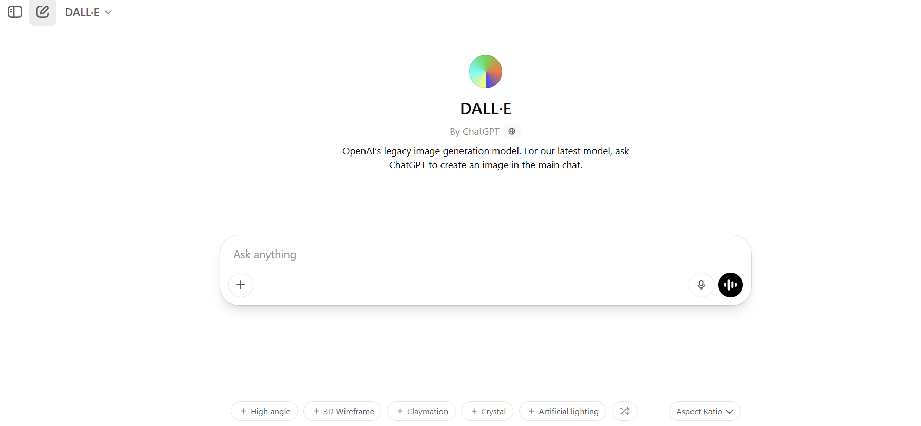 DALL·E 3 by OpenAI's interface