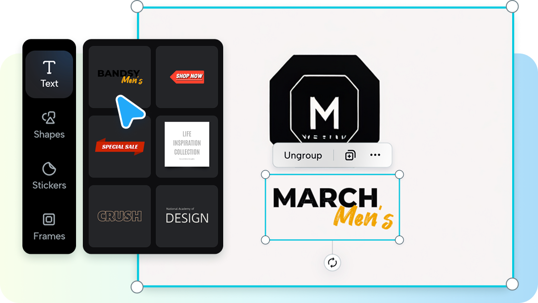 Uniquify brand design with flexible editing tools 