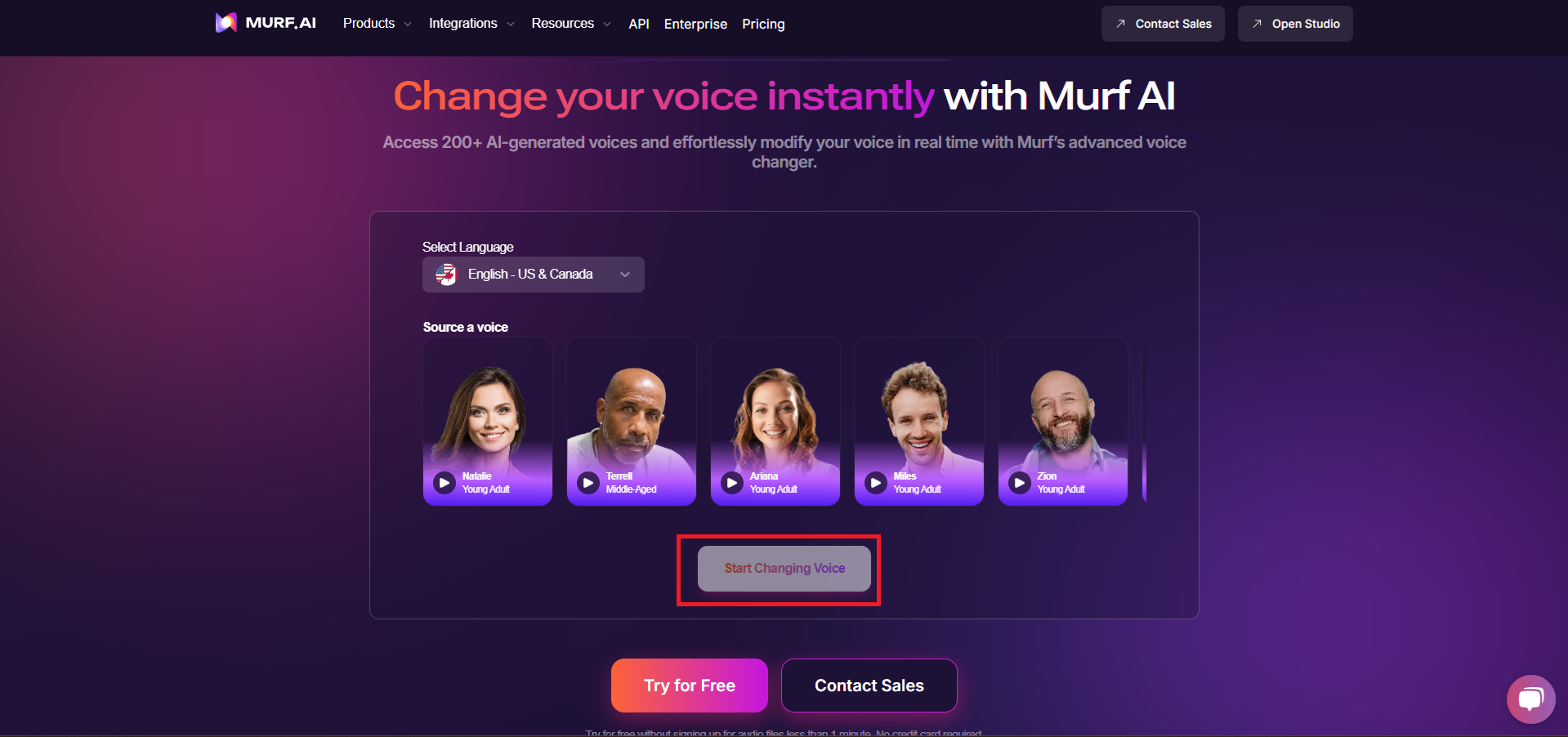 Ses değişikliği uygulayın ve sesinizi kaydedin