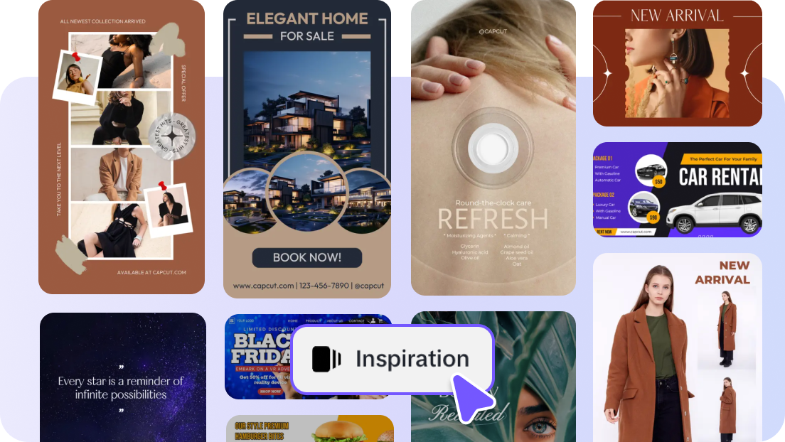 Preset blened image templates