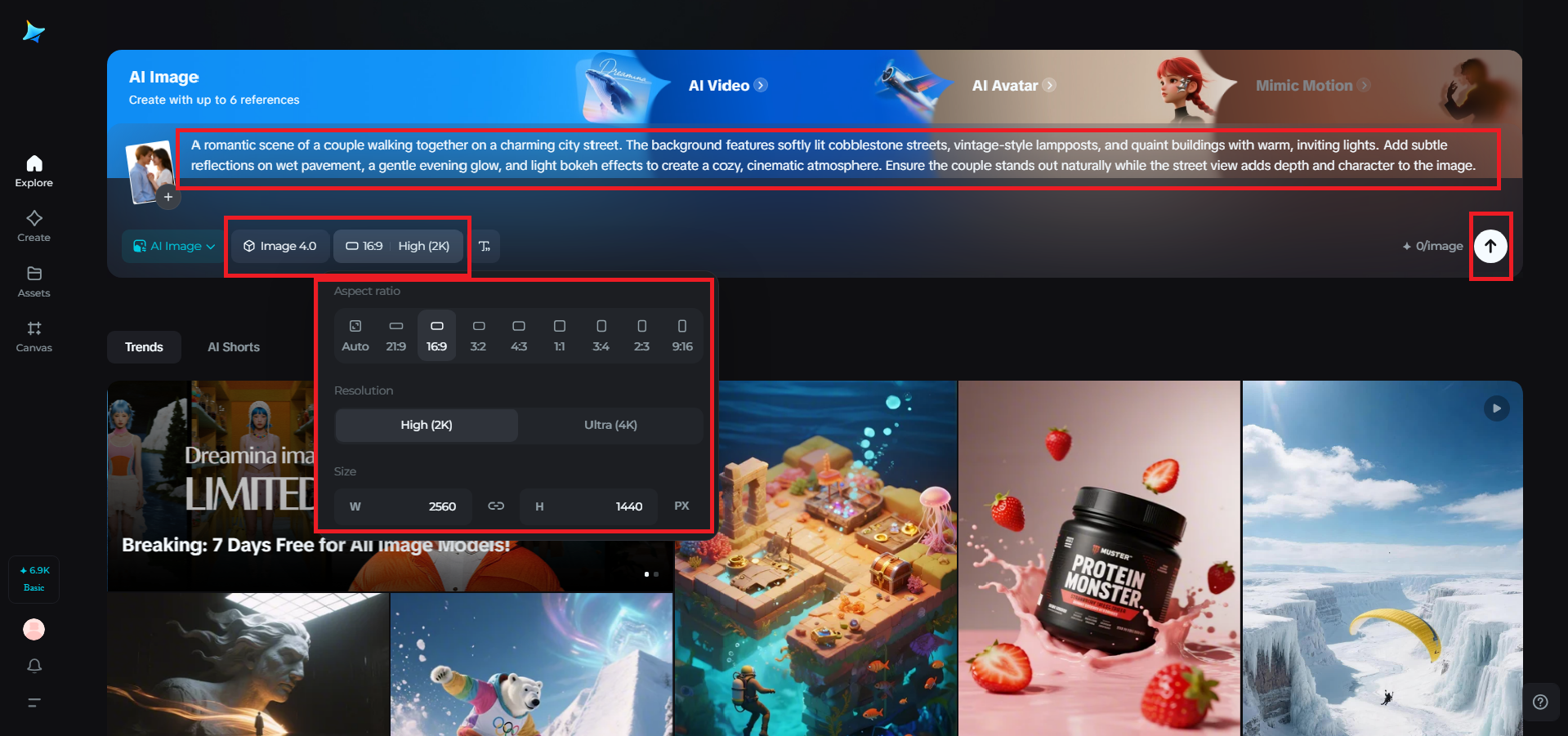 Write prompt for the new background