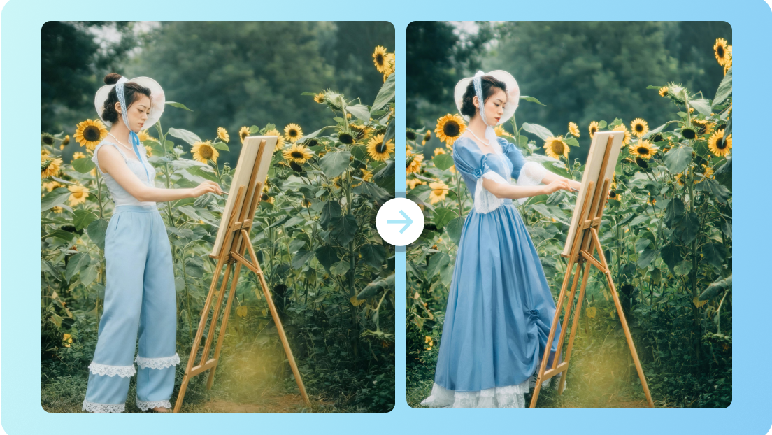 AI image replace with image