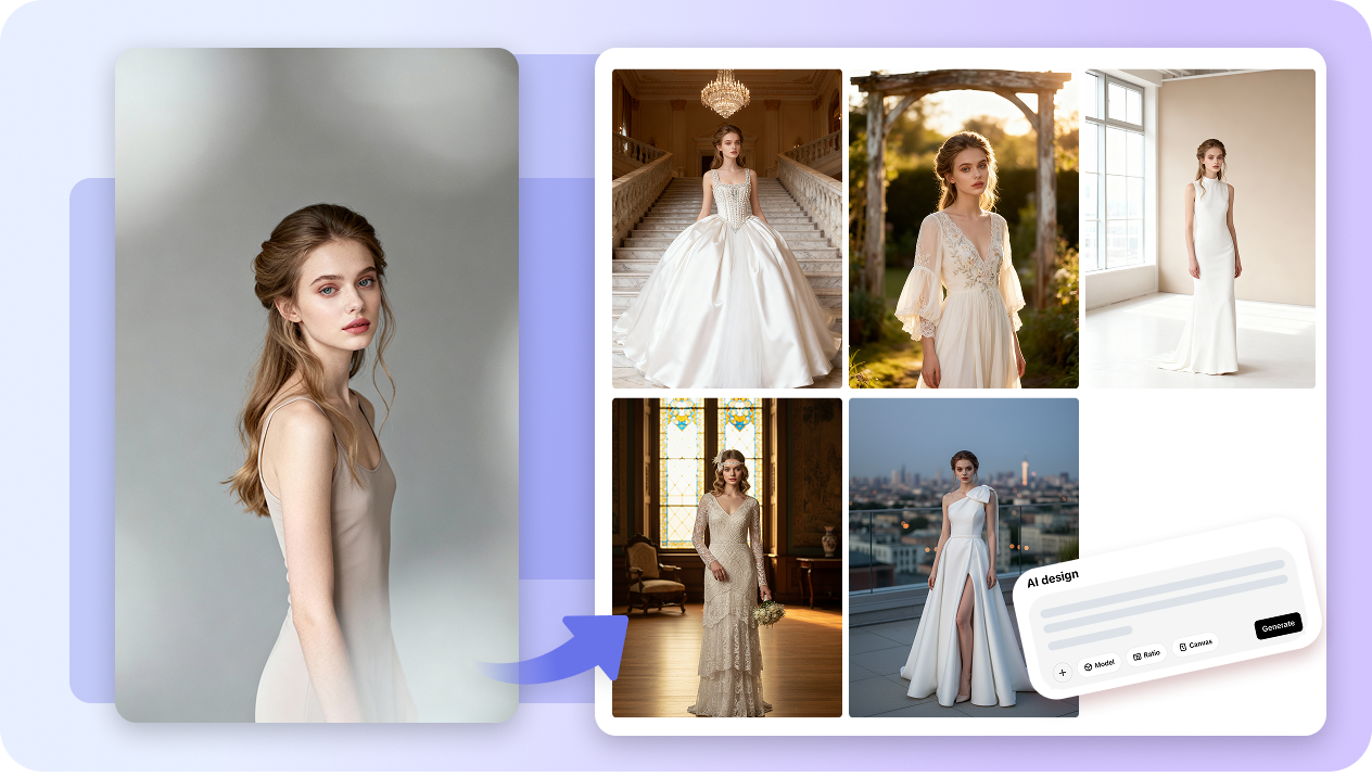 Wedding dress style templates