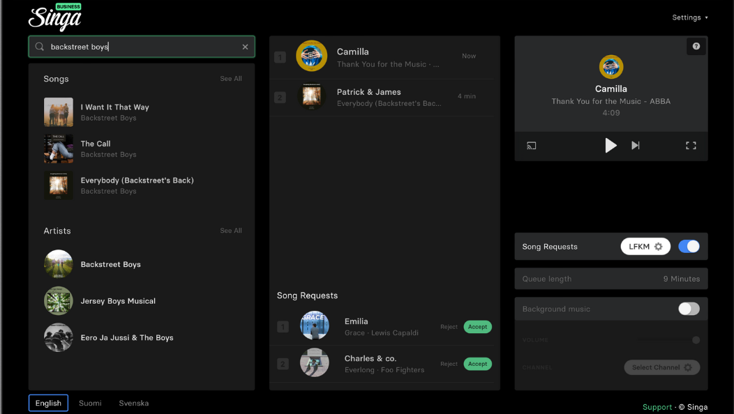 סינגה קריוקי אונליין