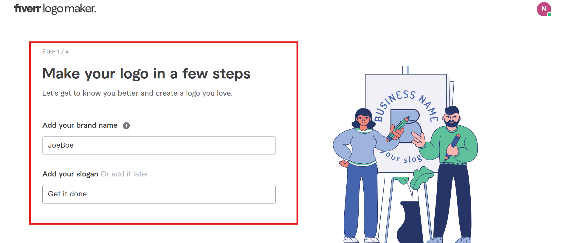 Geben Sie die Details ein
