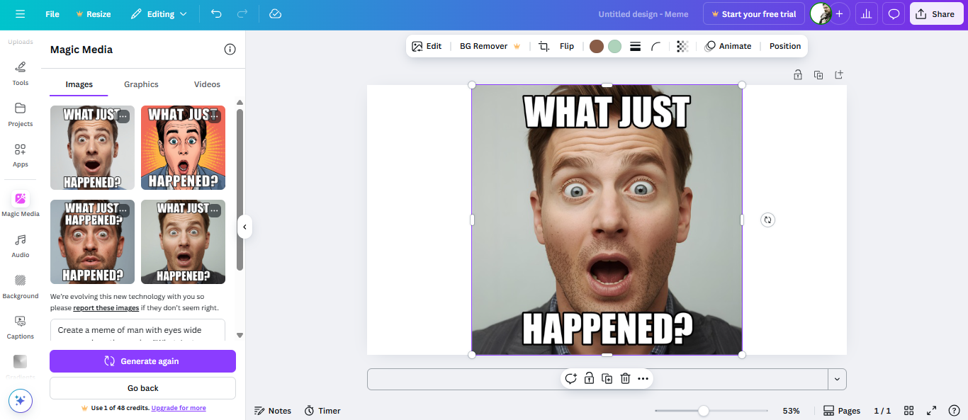 Canva Meme Generator