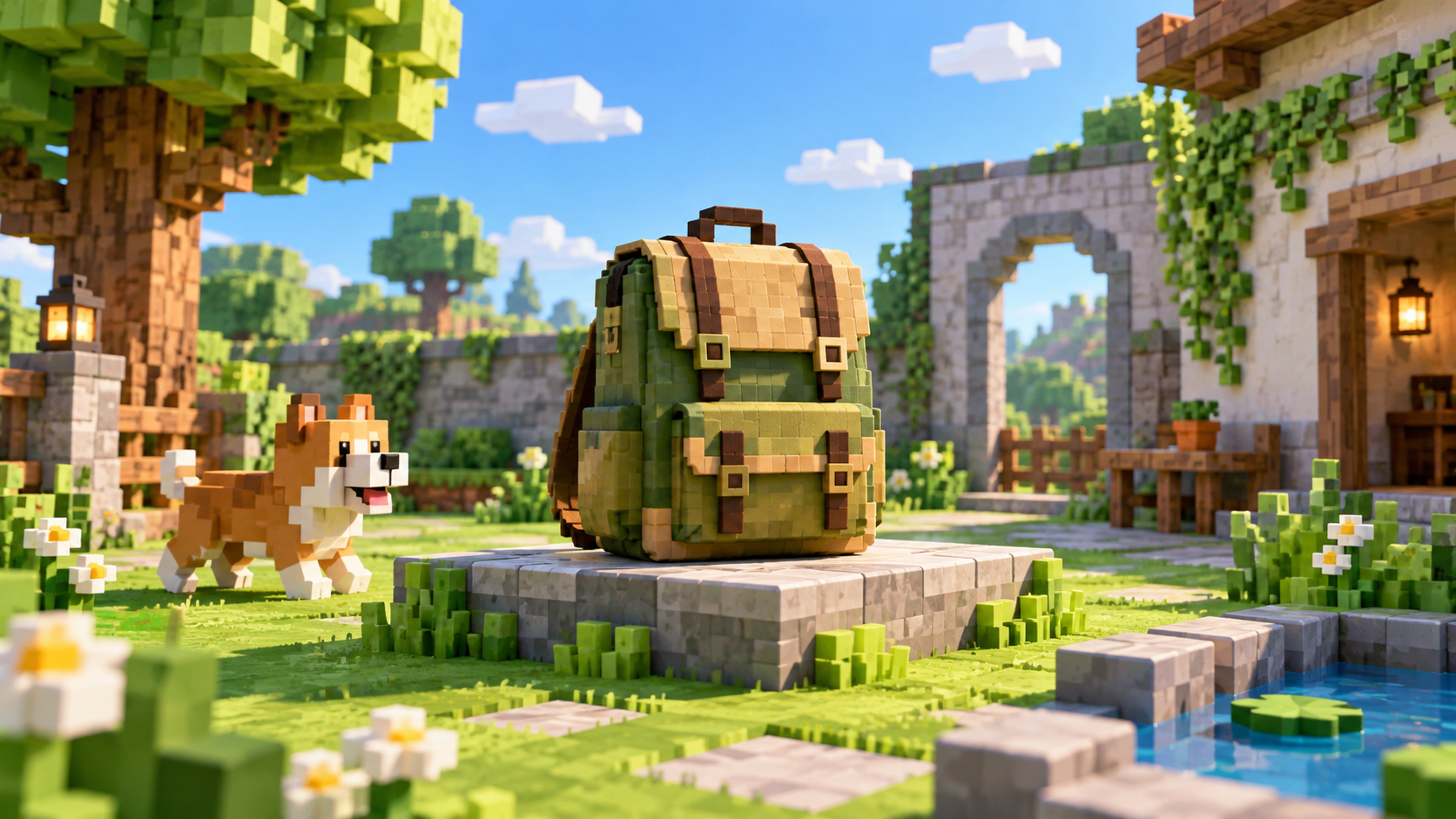 pixel block yard cover