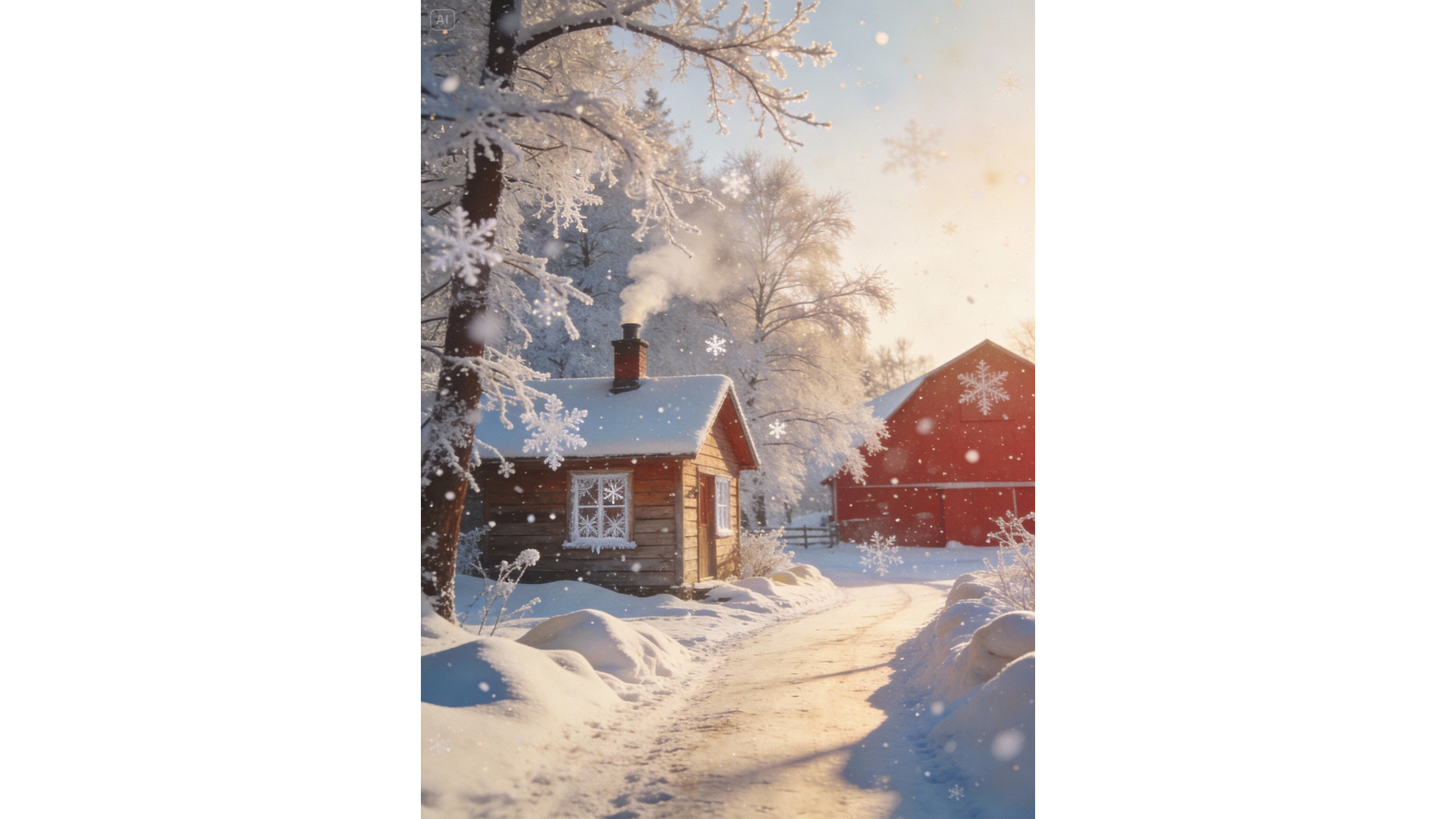 Vintage snow grain effect