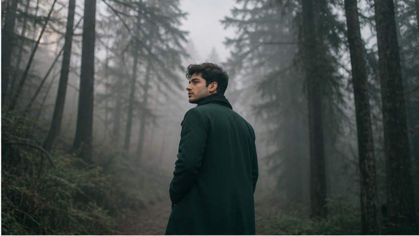Aesthetic Foggy Forest Photoshoot example 2