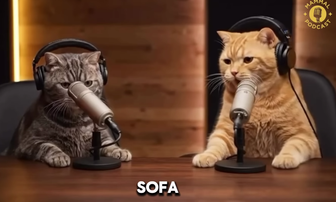 The Mammal Podcast's "I Asked AI To Make A Cat Podcast And It Was Hilarious"