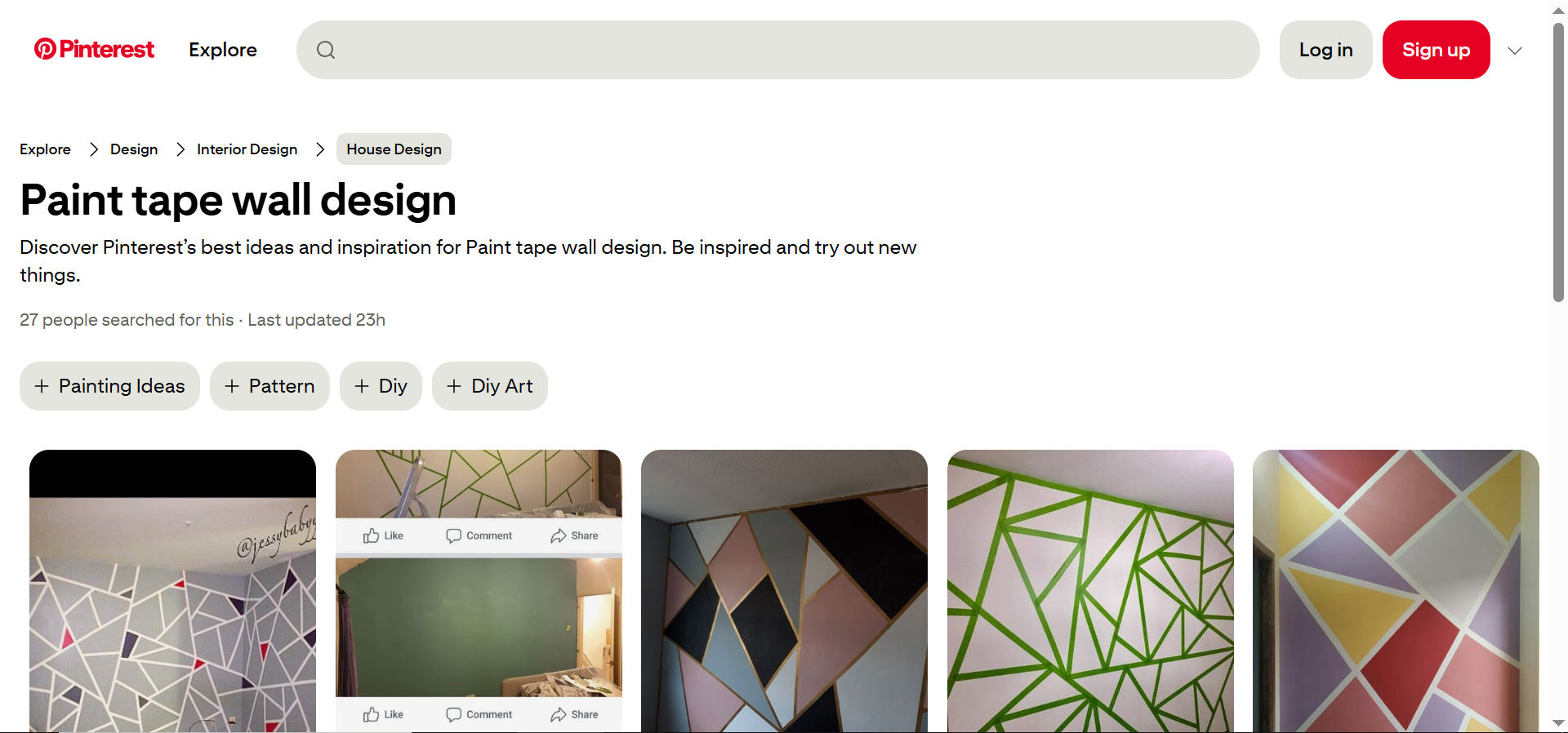 Pinterestホームページ