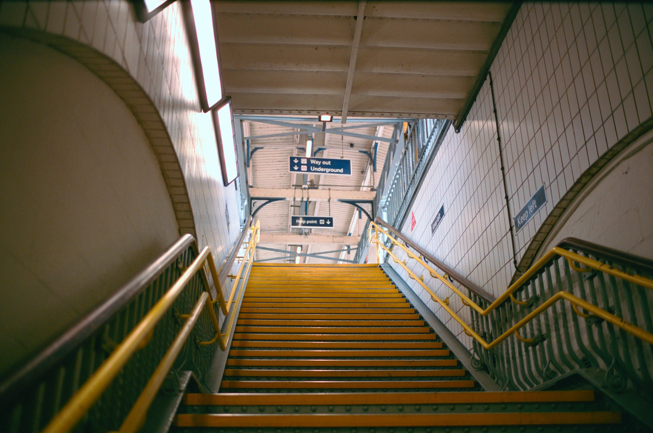 Urban railings or stairs