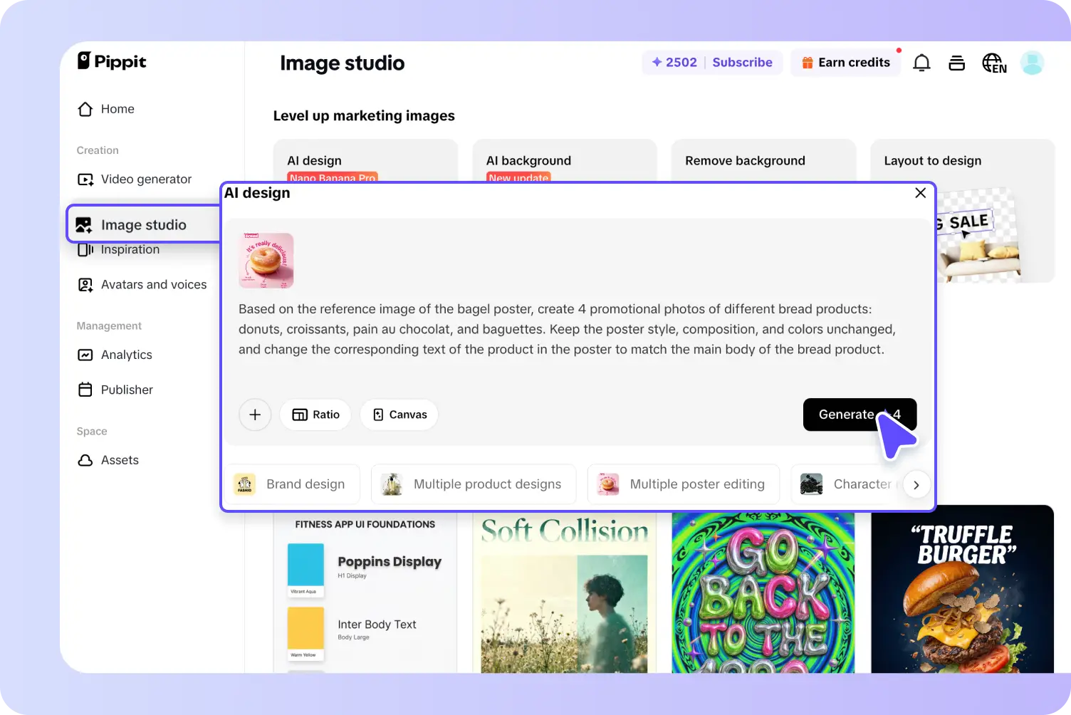 Generate meta images with AI