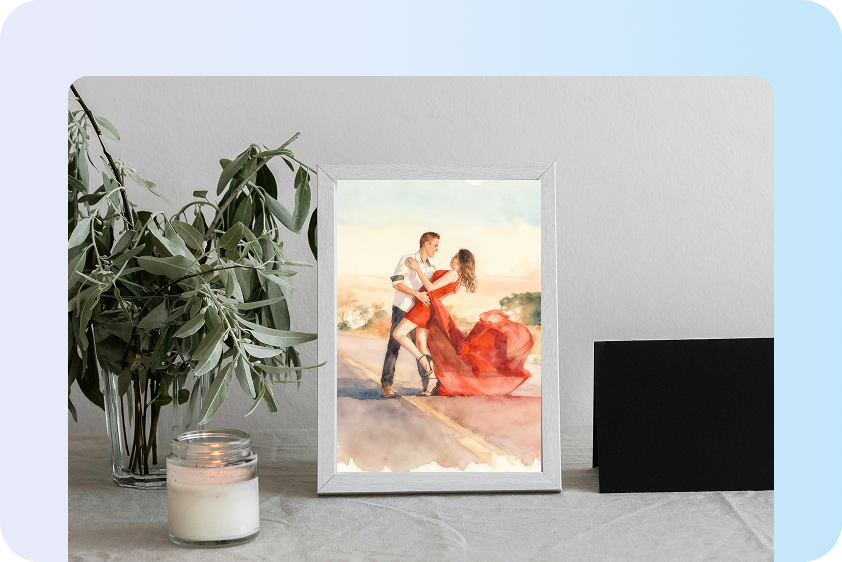 สร้างของขวัญสีน้ำที่ปรับแต่งได้เอง