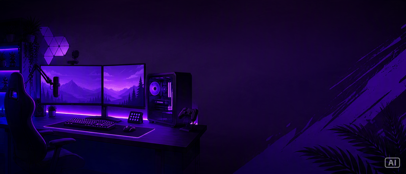 Twitch banner gaming setup image generated by Pippit