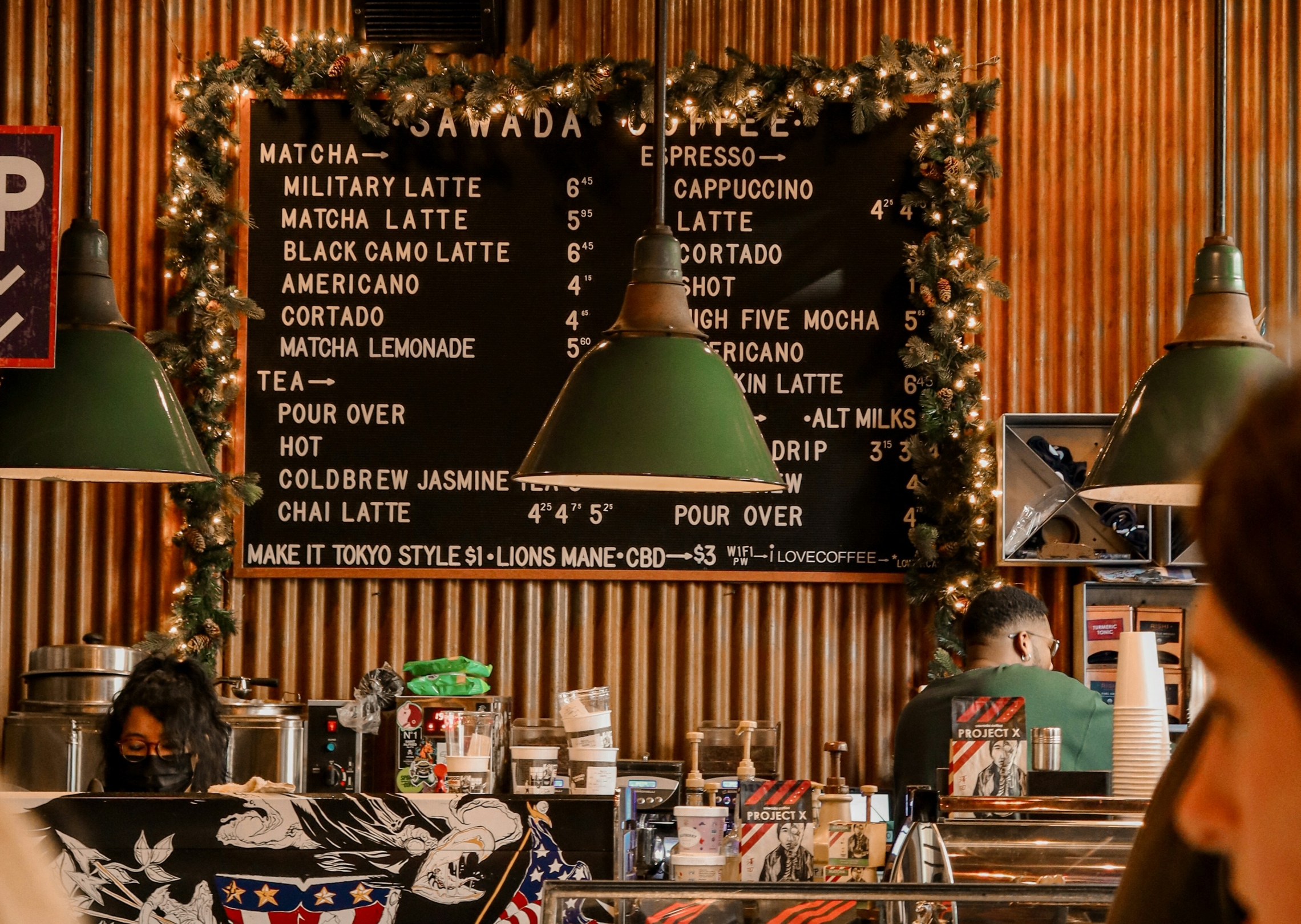 Egy kis táblamenü a falon