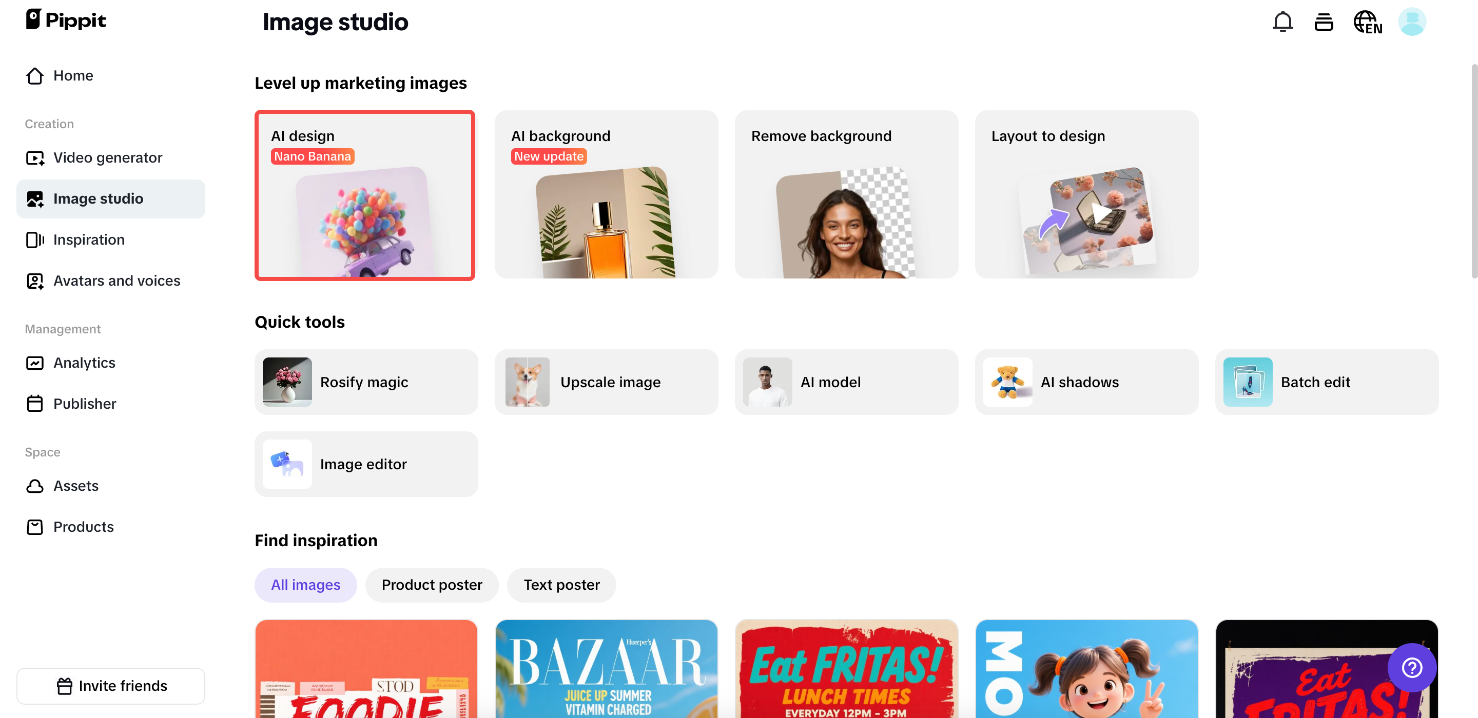 Select the AI design