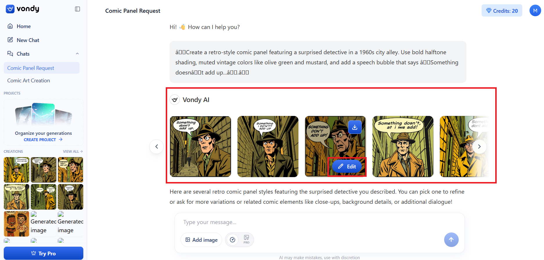 生成的漫畫結果