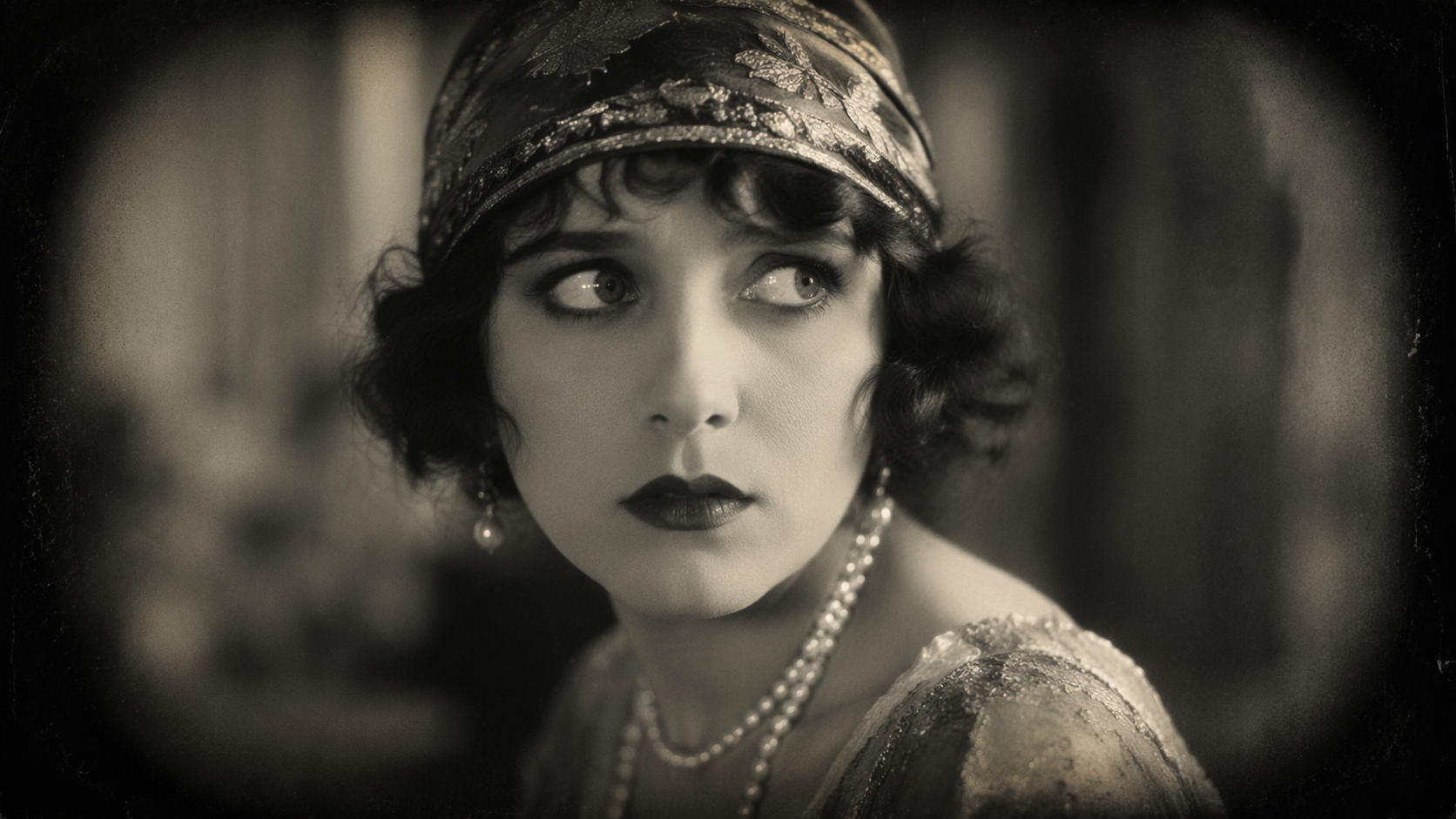 Dreamina AI 1920s filter prompt example 6: 1920s City Night Portrait