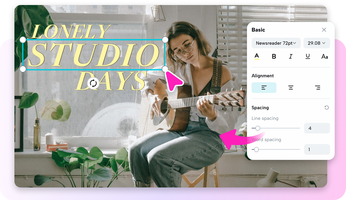Design your text with personal touch