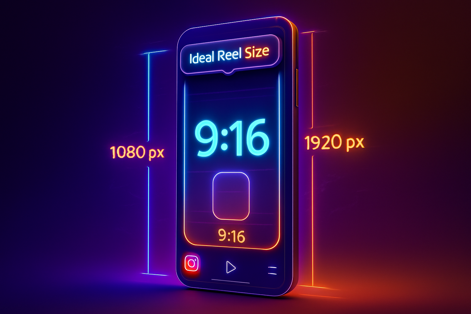 Ideal Instagram reel size in pixels and ratio