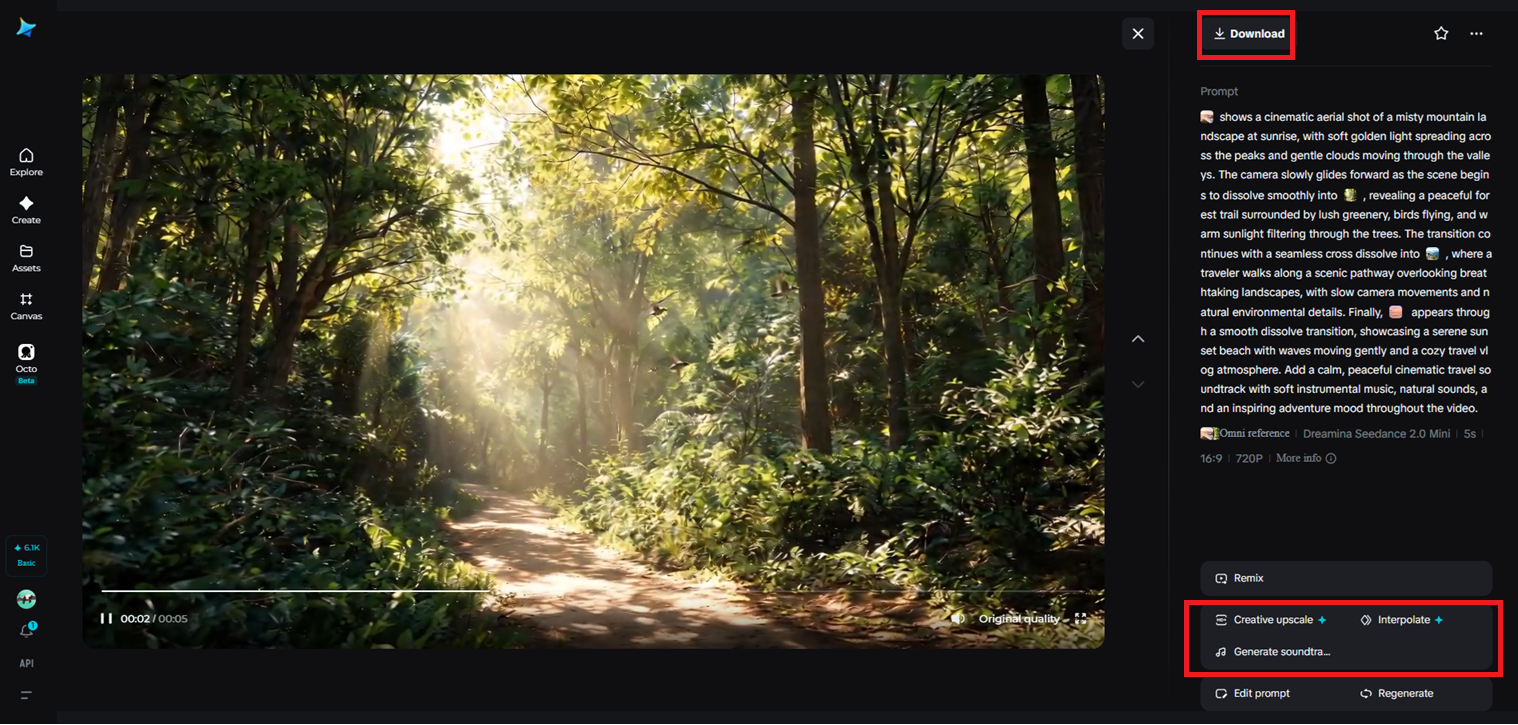 Preview, refine, and export your dissolve video