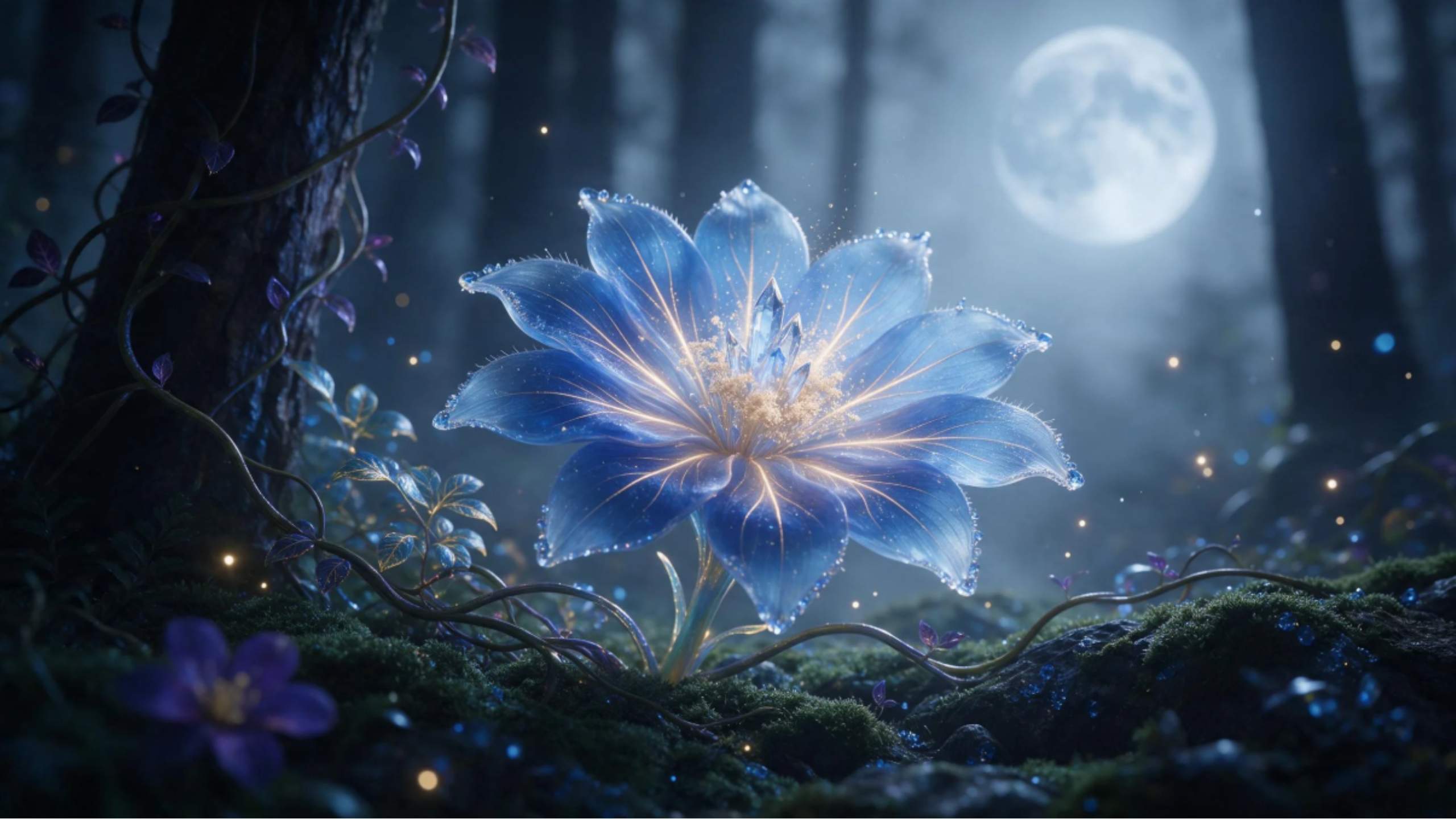 幻想の花のプロンプト