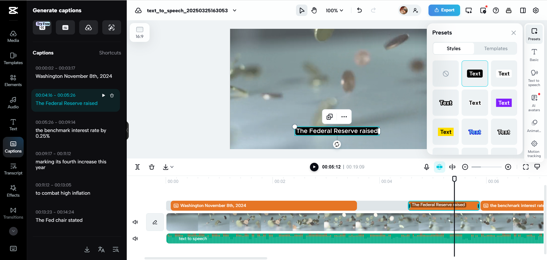 Advanced editor