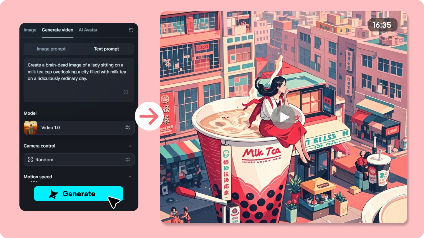 Text to brainrot video