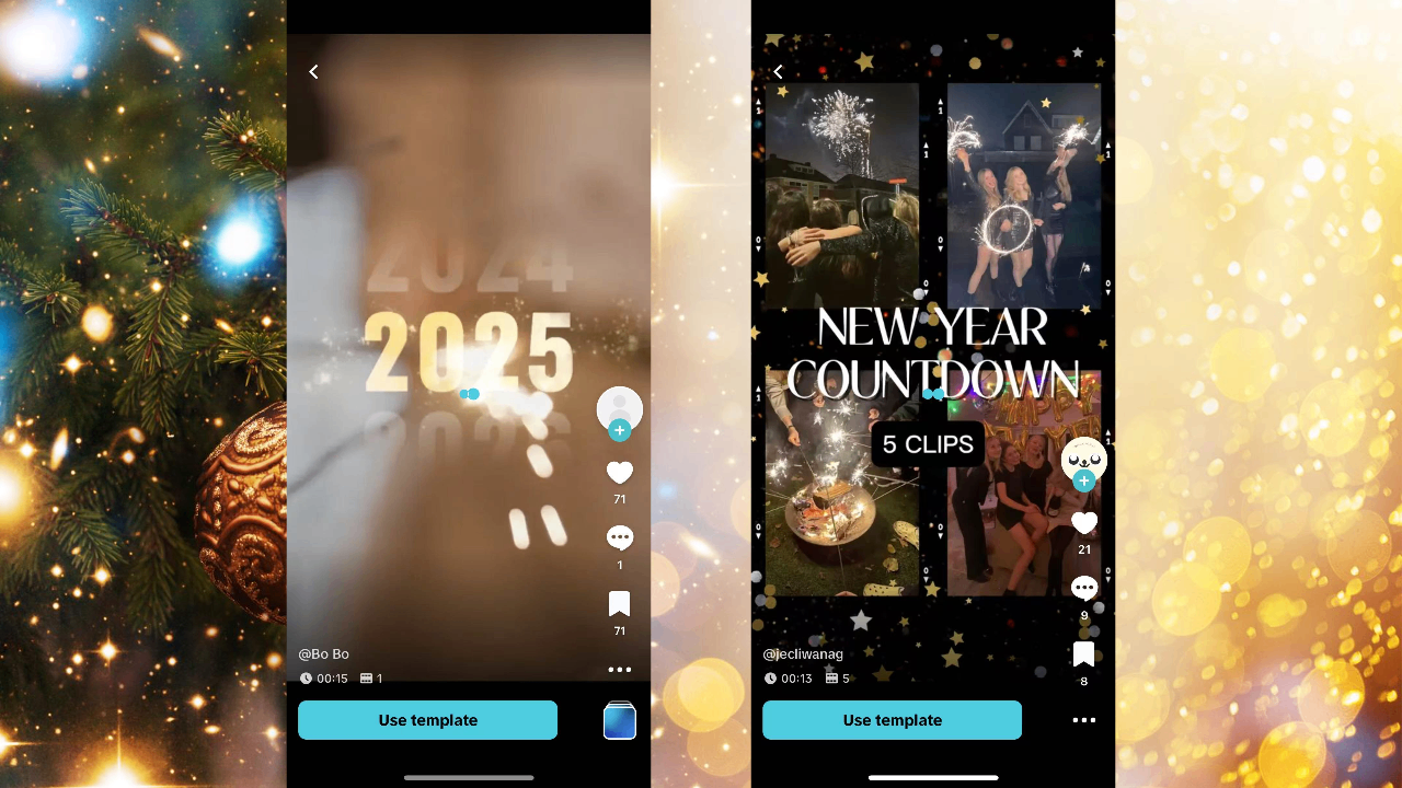 Elegant midnight countdown party invitation