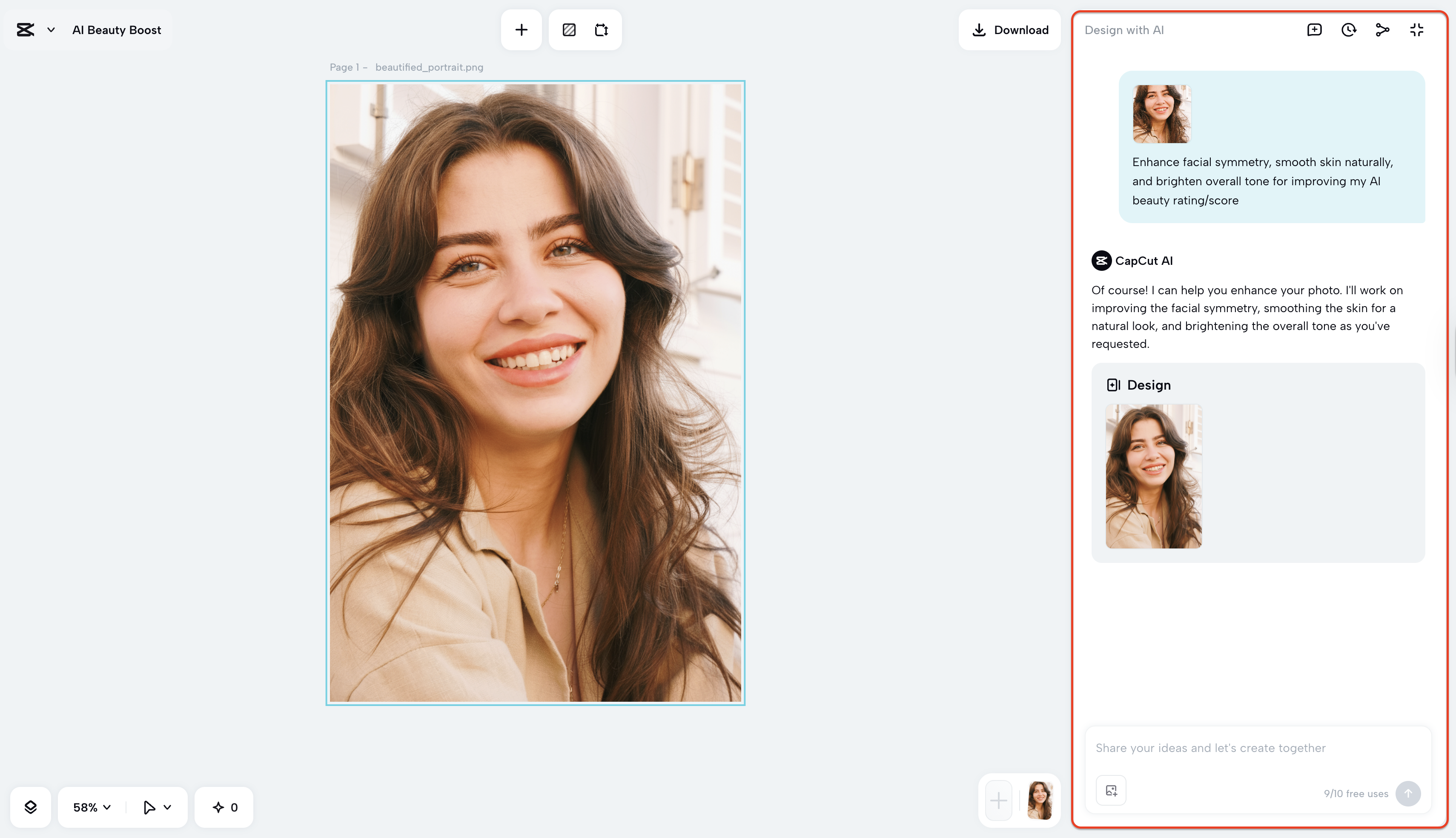 Refine further editing with prompting
