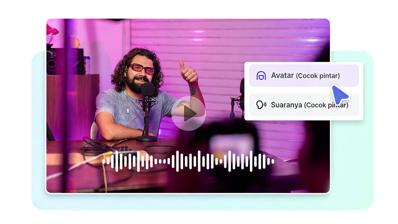 AI memberikan dubbing yang sangat realistis untuk video