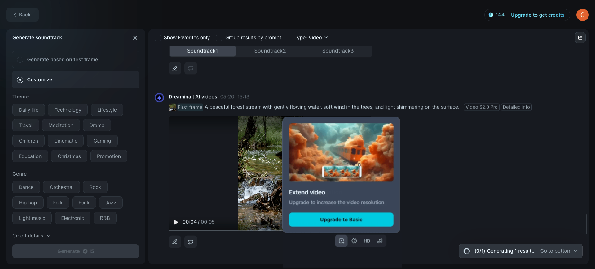 Extend video