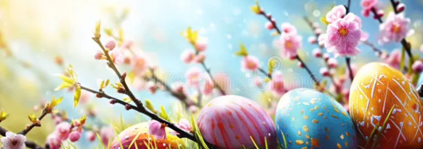 Spring cover photos for Facebook: Easter-themed cover