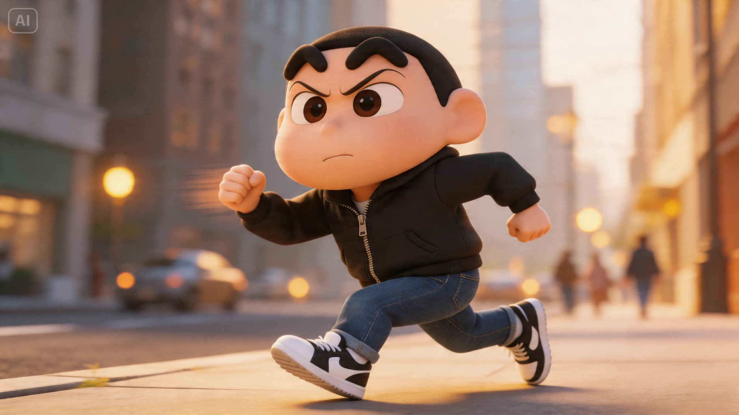 Shin-chan action scene