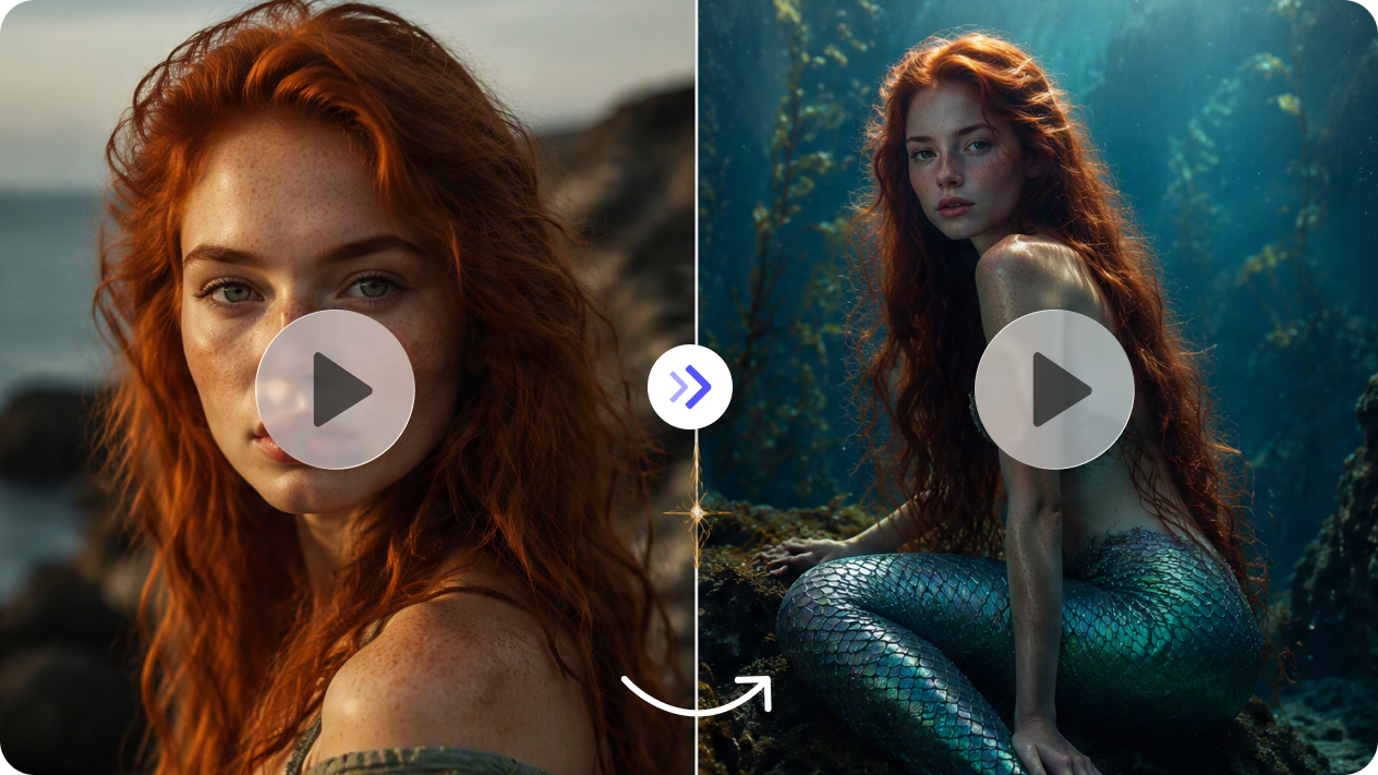 Turn your photos into mermaid art with image-to-image