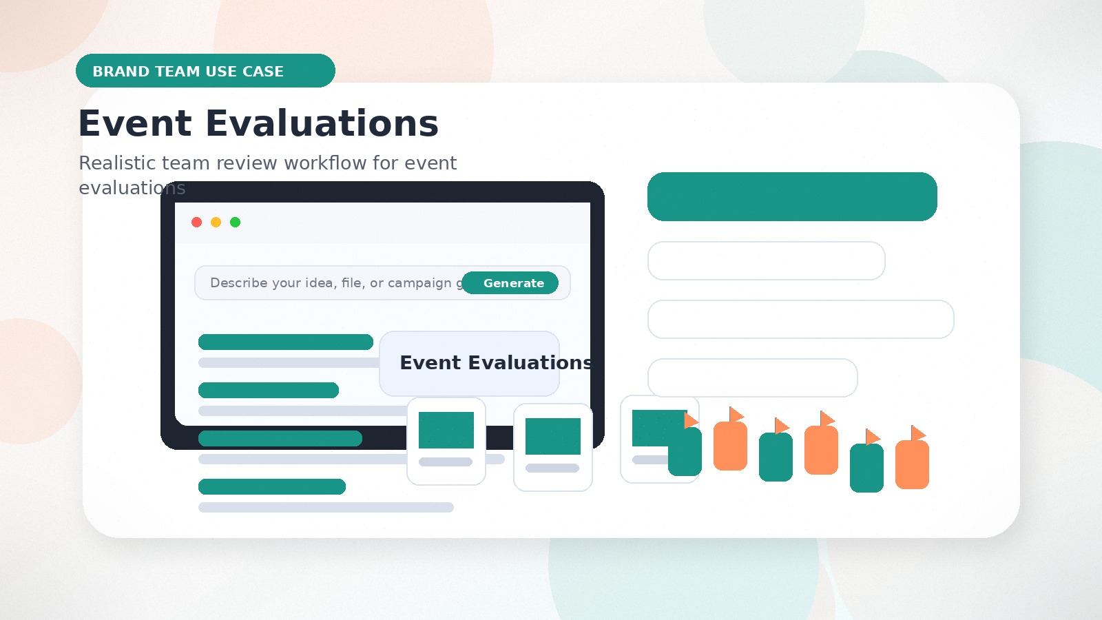 Event Evaluations realistic brand team use case visual for event evaluations