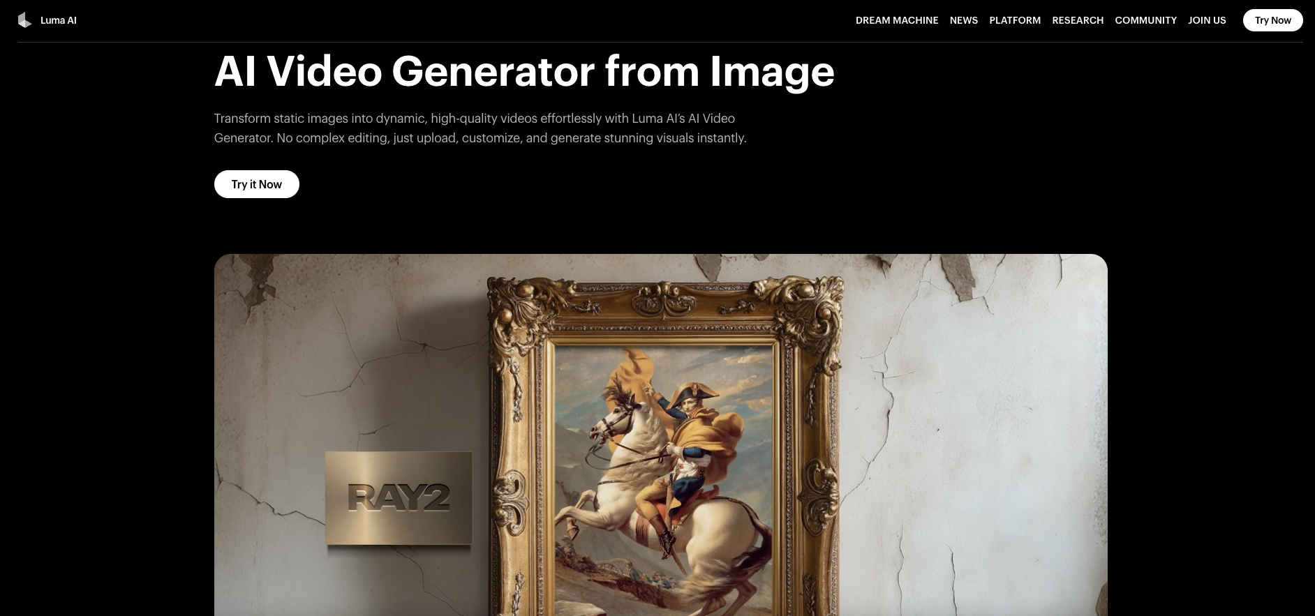 Luma AI video generator free