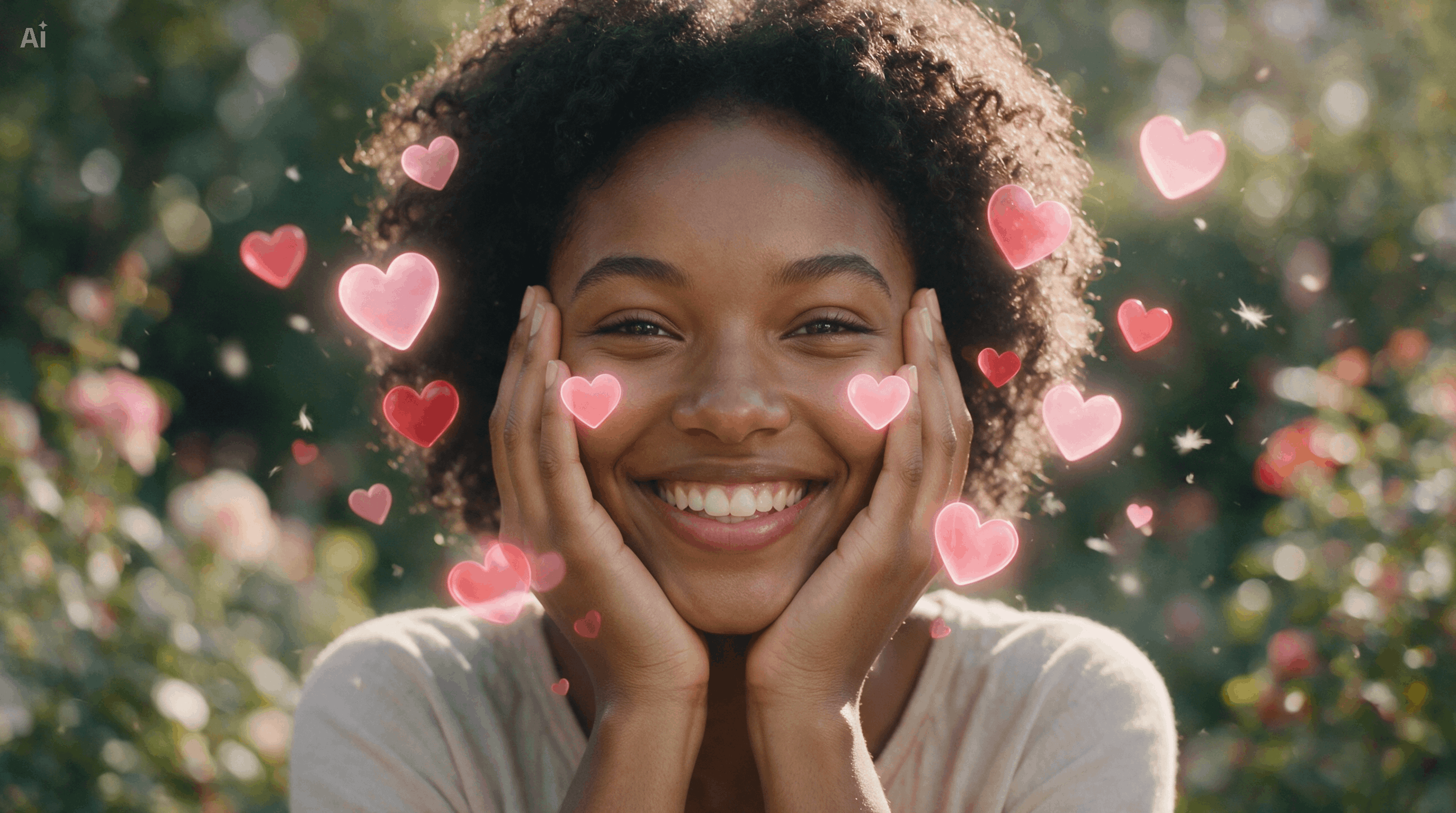 Metti i cuori intorno ai volti