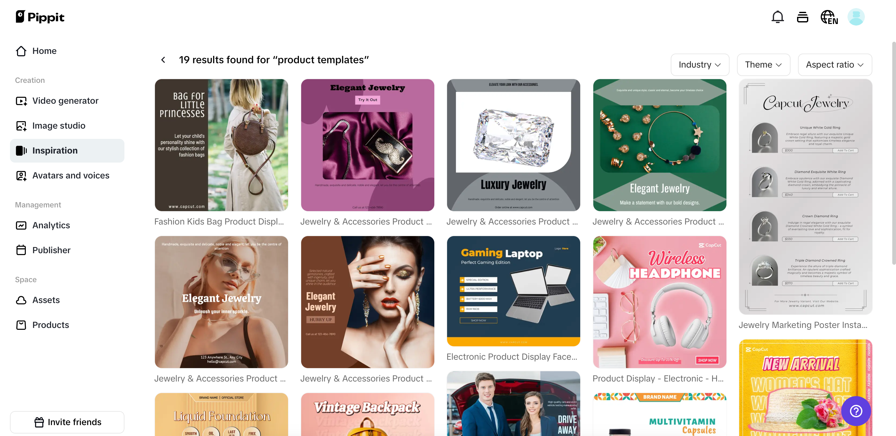 Modelos personalizados de produtos