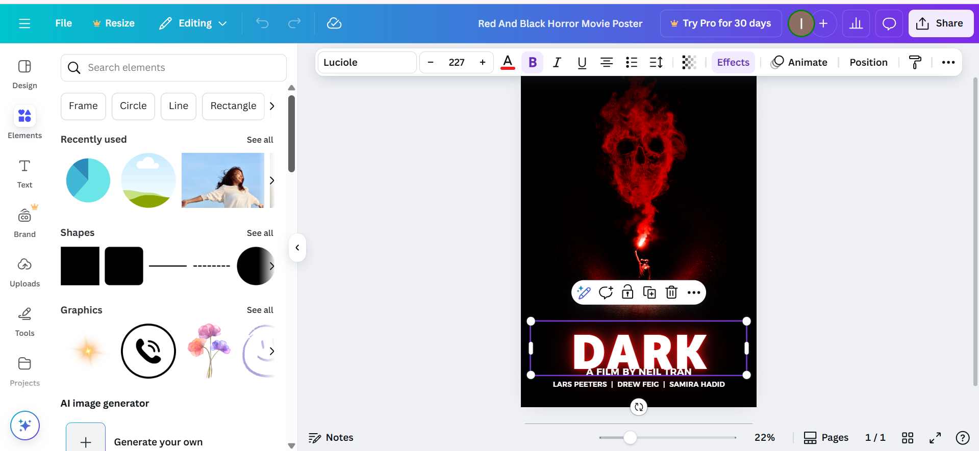 Canva – ein praktischer, kostenloser Filmplakatersteller online