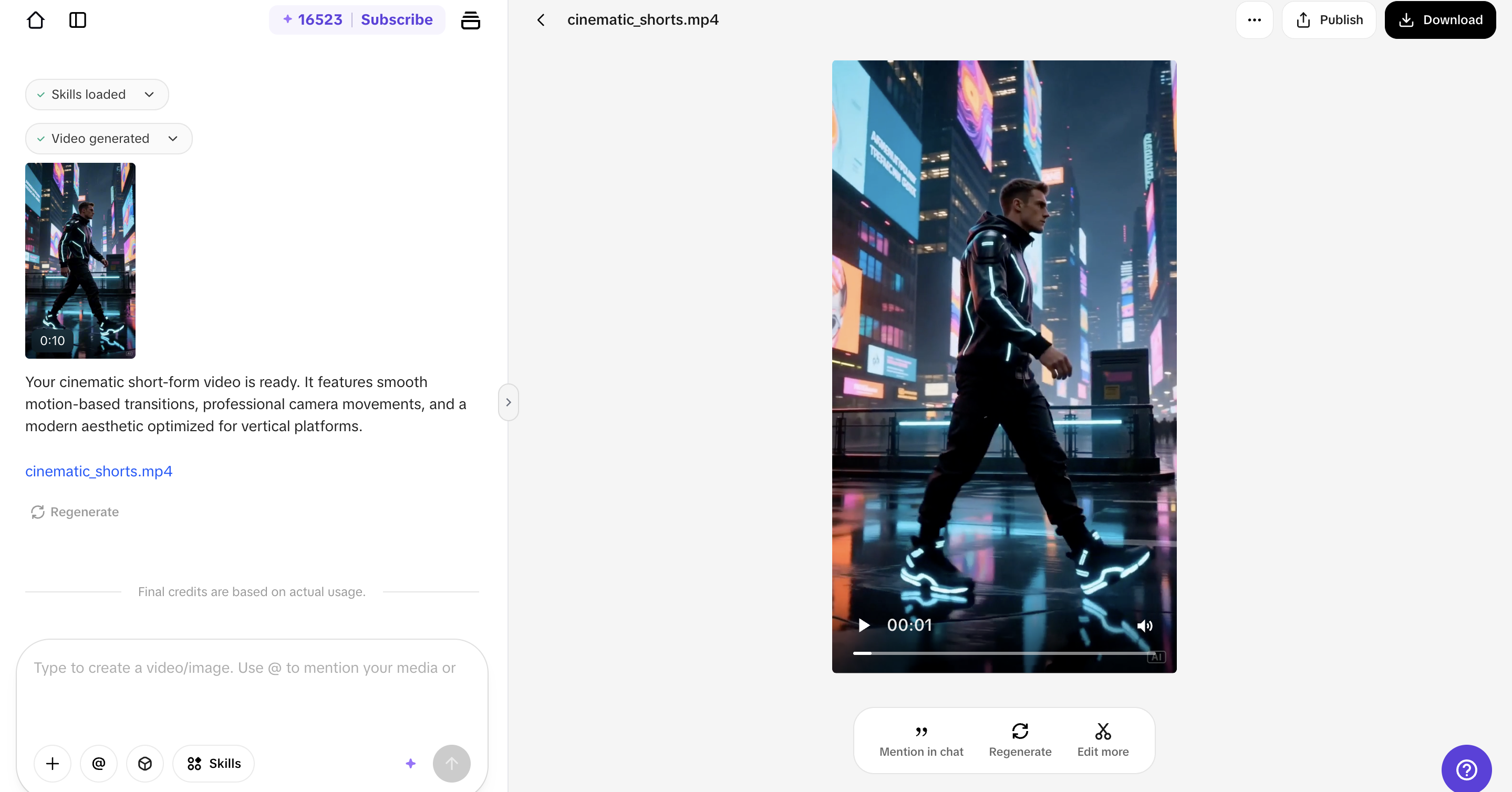 Export and share